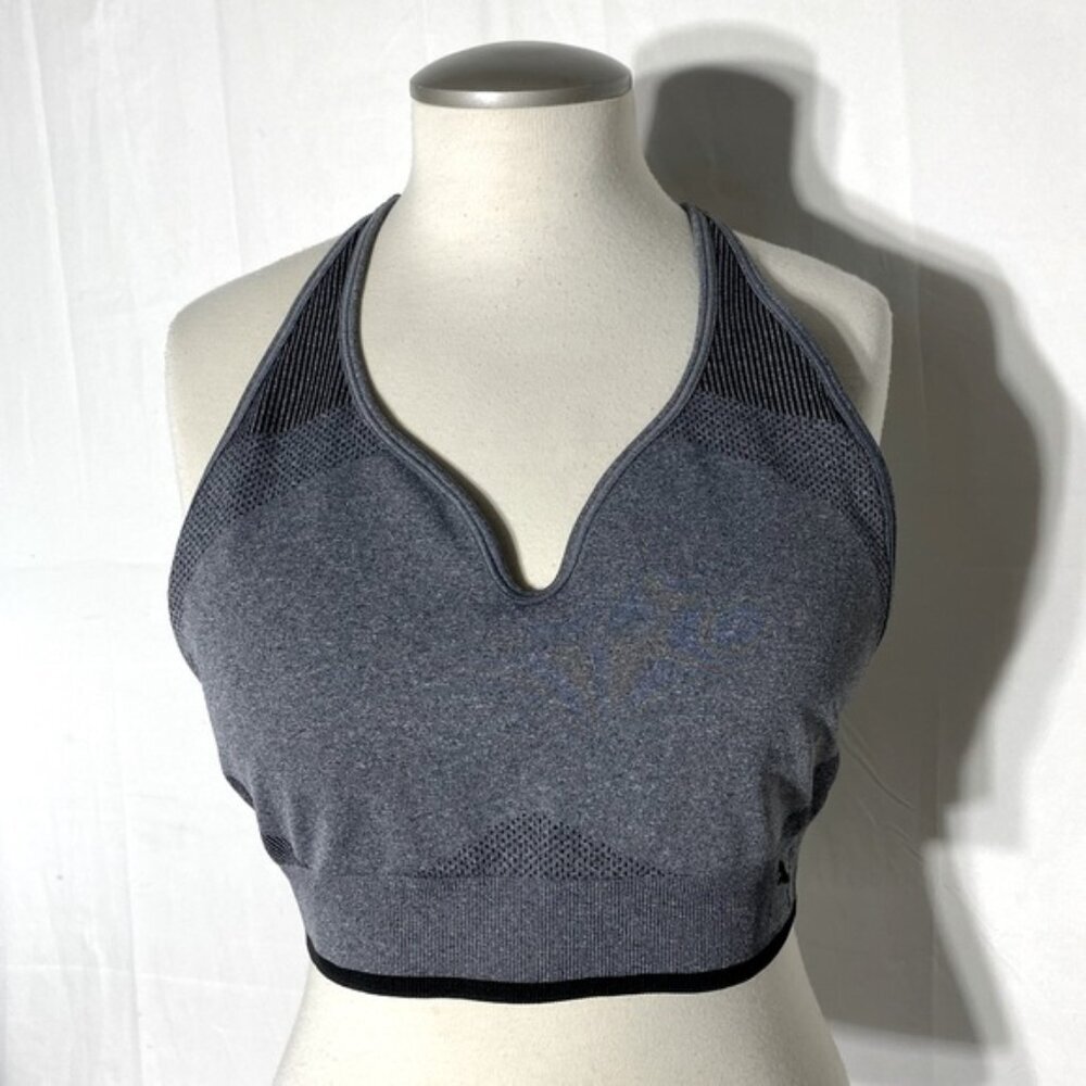 Puma Gray Sports Bra Activewear Athletic Workout Bra L